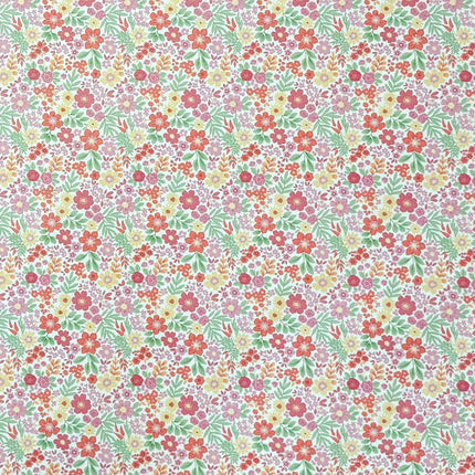Baumwoll Tischdecke bunte Blüten