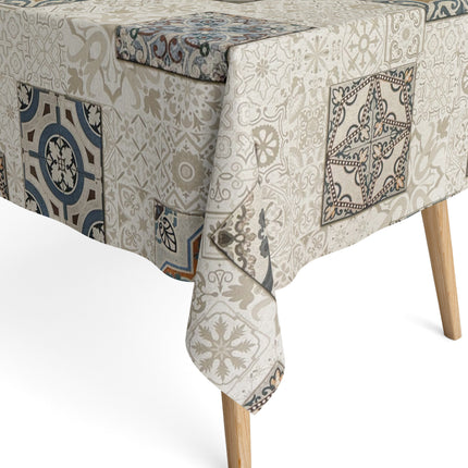 Beschichtete Baumwoll Tischdecke Mosaik