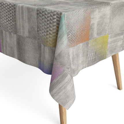 Baumwoll Tischdecke Mosaik Karo