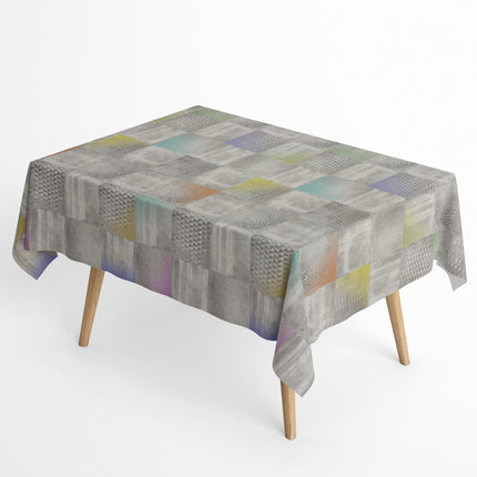 Baumwoll Tischdecke Mosaik Karo