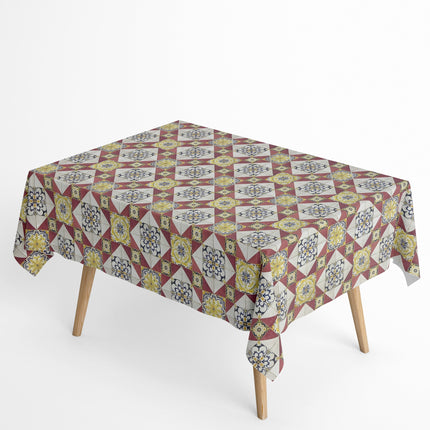 Beschichtete Baumwoll Tischdecke Mosaik