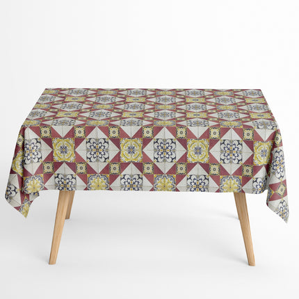 Beschichtete Baumwoll Tischdecke Mosaik