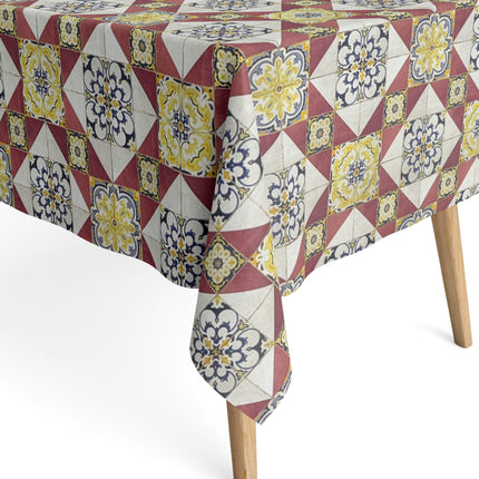 Beschichtete Baumwoll Tischdecke Mosaik
