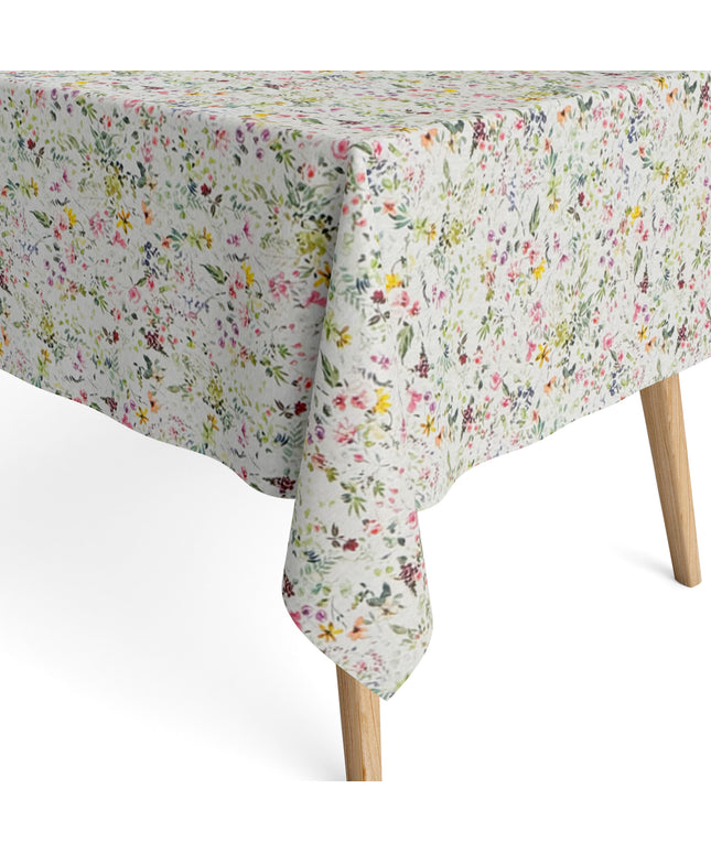 Baumwoll Tischdecke Blumen