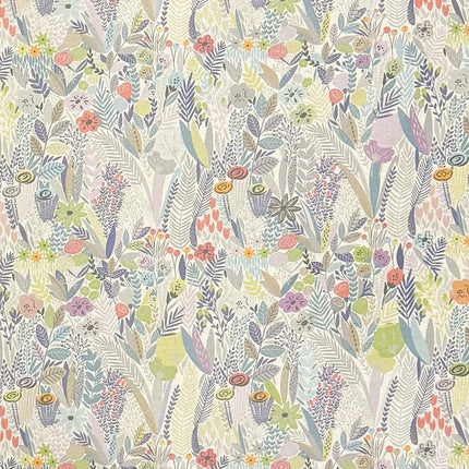 Baumwoll Tischdecke bunte Blumenwiese