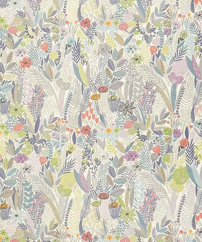 Jacquard Tischdecke beschichtete Baumwolle DP525 Blumenwiese abstrakt eckig rund oval