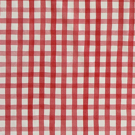 Wachstuch Tischdecke kariert rot