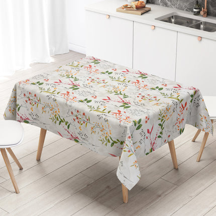 Wachstuch Tischdecke bunte Gräser Wiese