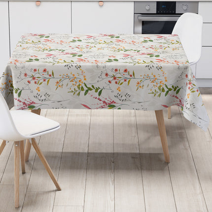 Wachstuch Tischdecke bunte Gräser Wiese