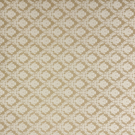 Textile Tischdecke Baumwolle Weihnachten beige Ornamente