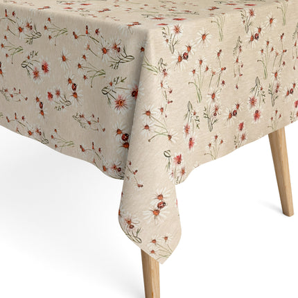 Baumwoll Tischdecke Gänseblümchen