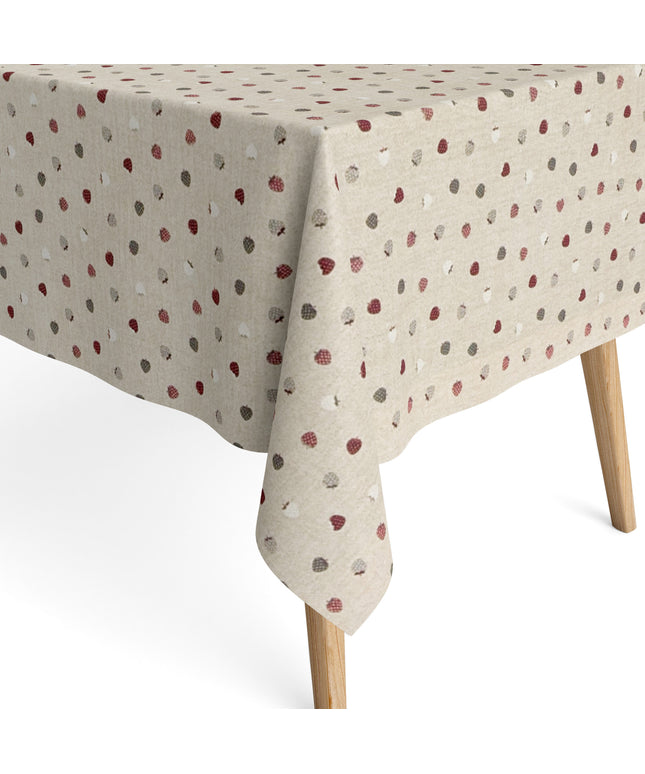 Baumwoll Tischdecke Erdbeeren