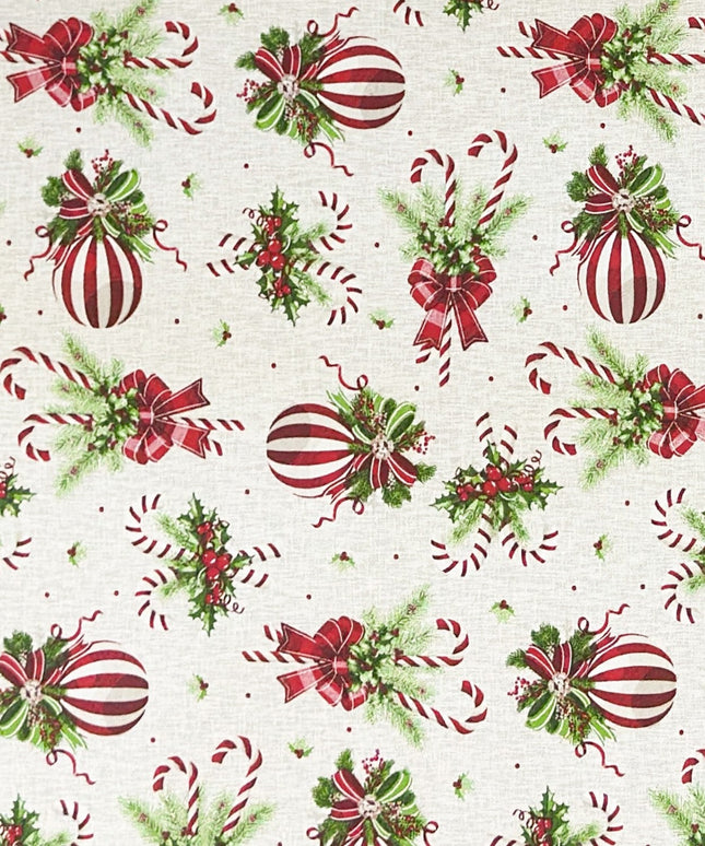Tischdecke beschichtete Baumwolle X-Mas Weihnachten