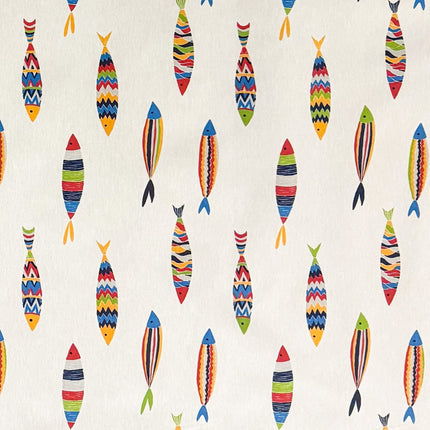 Baumwoll Tischdecke bunte Fische
