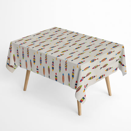Baumwoll Tischdecke bunte Fische