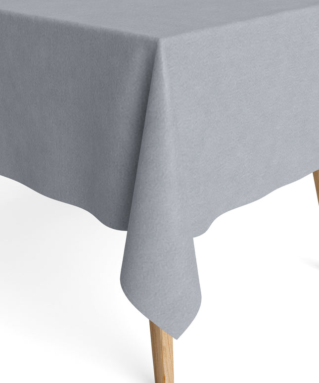 Jacquard Tischdecke in einfarbig hellgrau