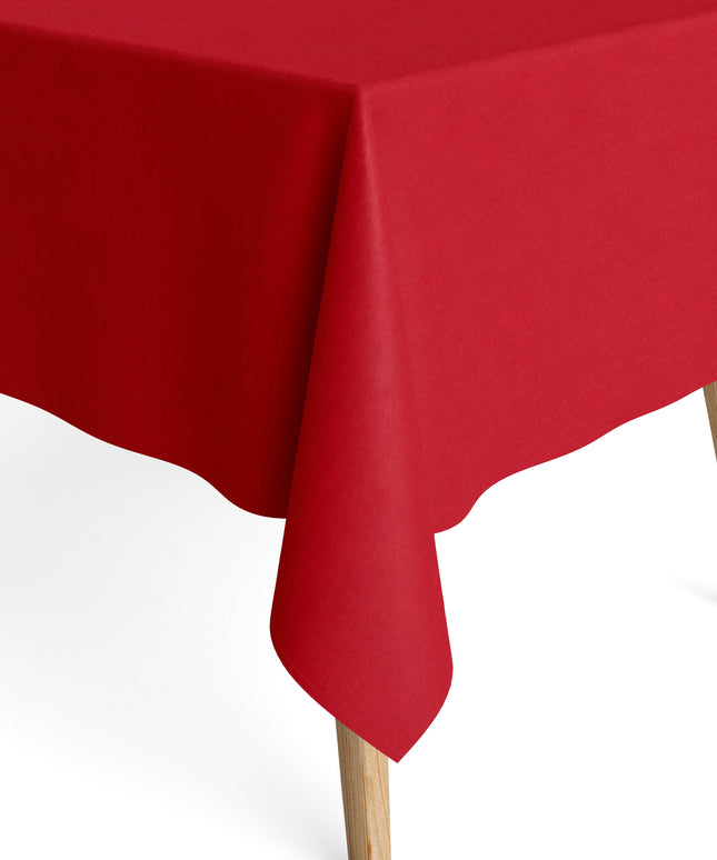 Jacquard Tischdecke einfarbig rot