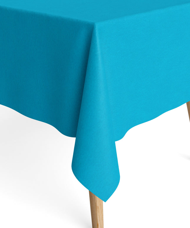 Jacquard Tischecke hellblau einfarbig