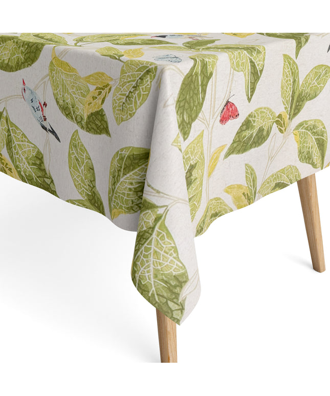 Baumwoll Tischdecke Blätter