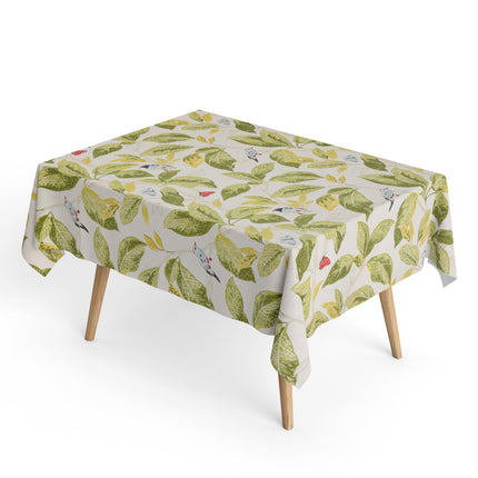 Baumwoll Tischdecke Blätter