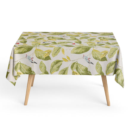 Baumwoll Tischdecke Blätter