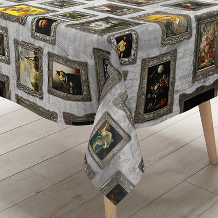 Wachstuch Tischdecke K-BE4214 Barock Renaissance eckig rund oval