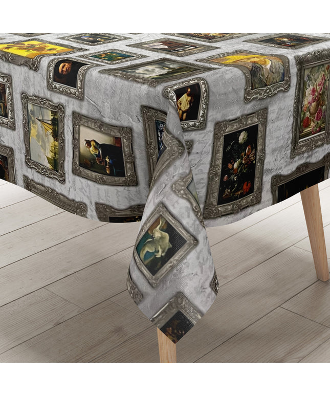 Wachstuch Tischdecke K-BE4214 Barock Renaissance eckig rund oval