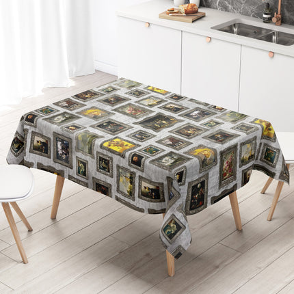 Wachstuch Tischdecke K-BE4214 Barock Renaissance eckig rund oval