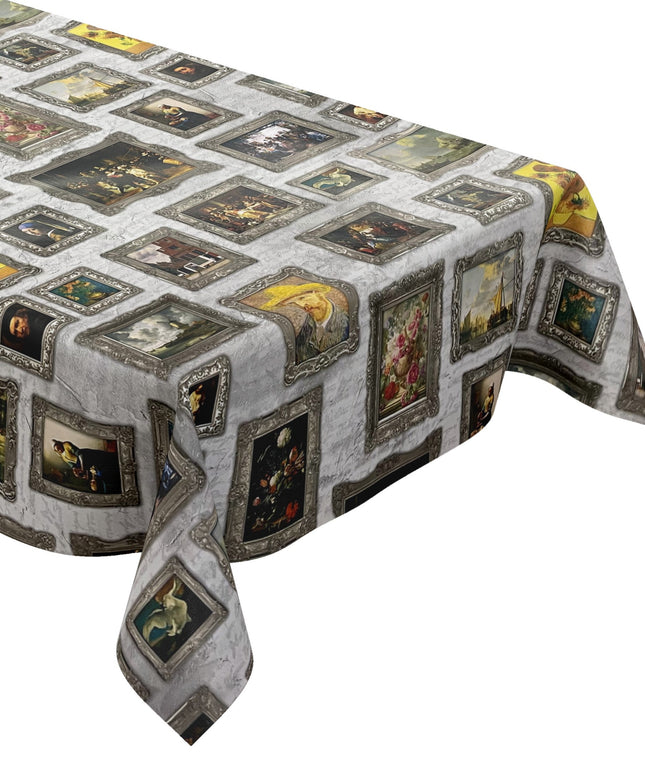 Wachstuch Tischdecke K-BE4214 Barock Renaissance eckig rund oval