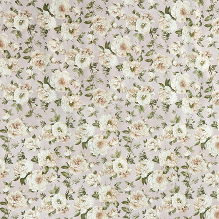 Wachstuch Tischdecke Rosen auf altrosa