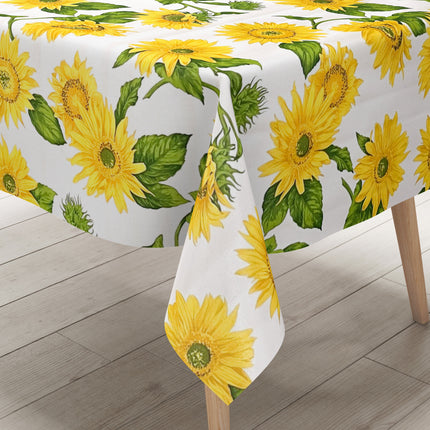 Wachstuch Tischdecke K150014 Sonnenblumen Blüten Garten Sommer eckig rund oval nach Maß