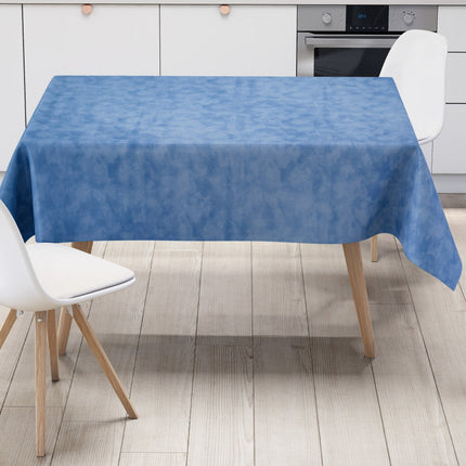 Wachstuch Tischdecke marmoriert blau