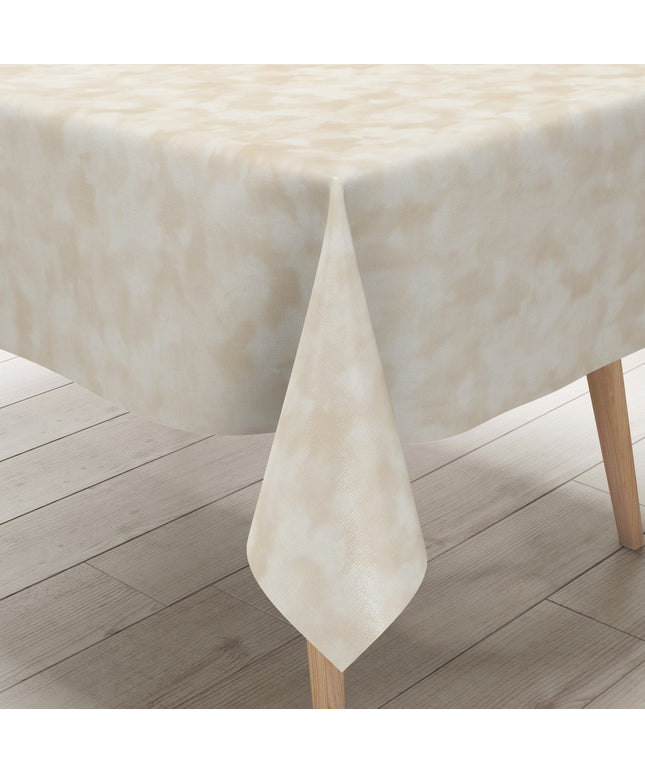 Wachstuch Tischdecke beige marmoriert