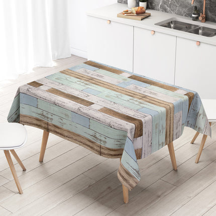 Wachstuch Tischdecke K150109 Holzoptik Skandinavien eckig rund oval