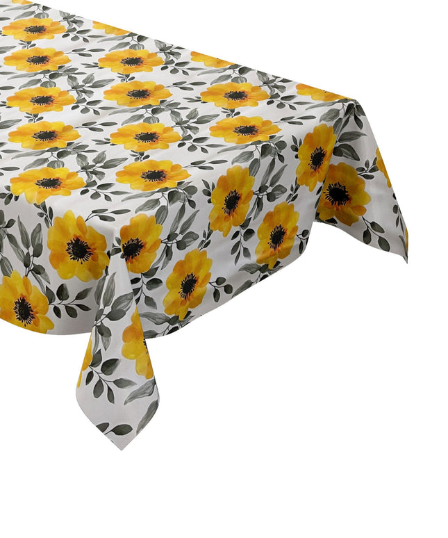 Wachstuchtischdecke gelbe Rosen