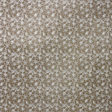 Wachstuch Tischdecke K150172 Barock florale Linien hellbraun eckig rund oval