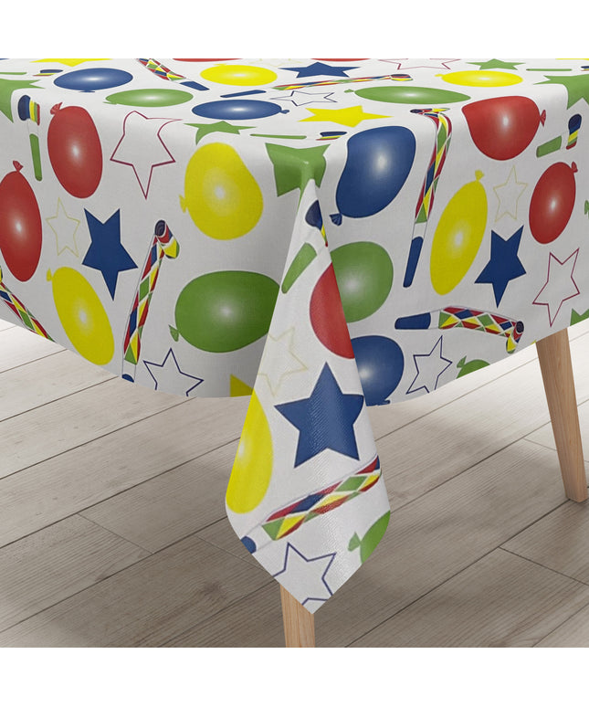 Wachstuch Tischdecke K150180 Geburtstag Luftballon Party eckig rund oval
