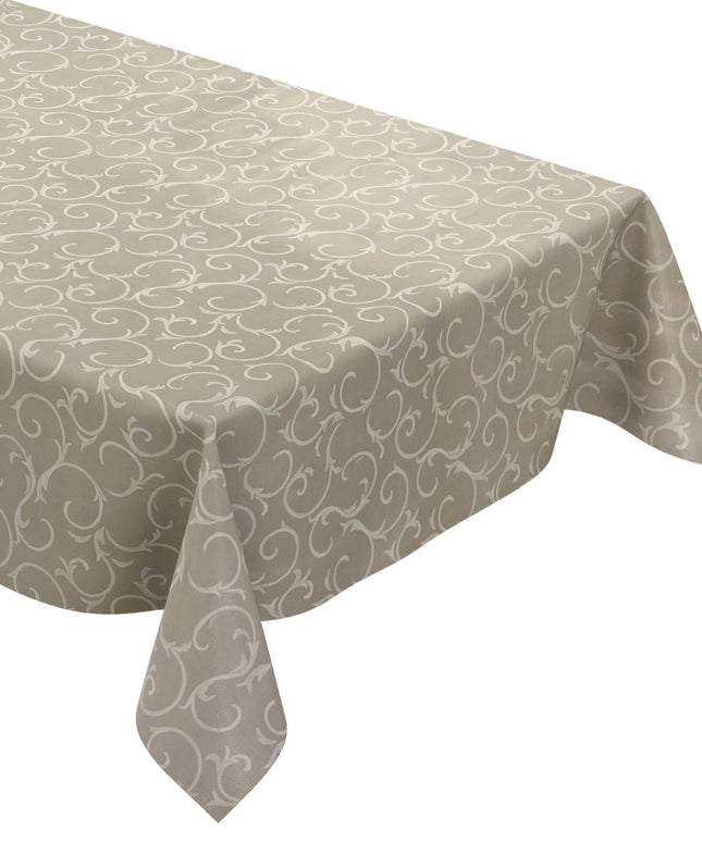 Wachstuch Tischdecke K150192 Barock Ornamente beige creme eckig rund oval