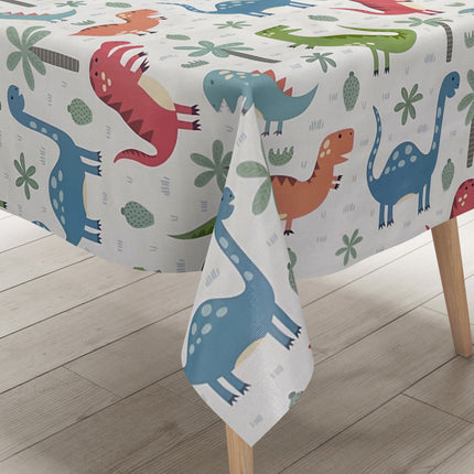Wachstuch Tischdecke K150215 Dinosaurier Kindermotiv eckig rund oval