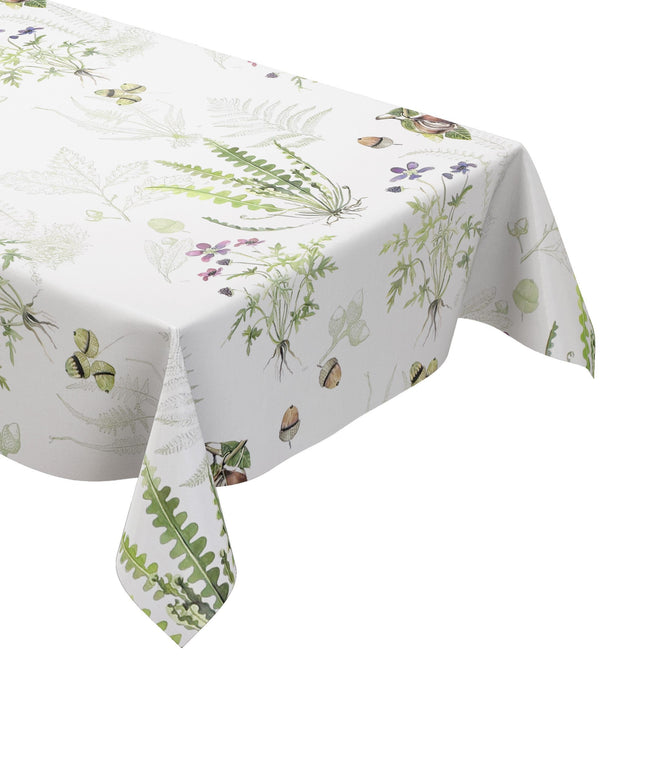 Wachstuch Tischdecke K150245 Herbst Eicheln Kastanien Laub eckig rund oval