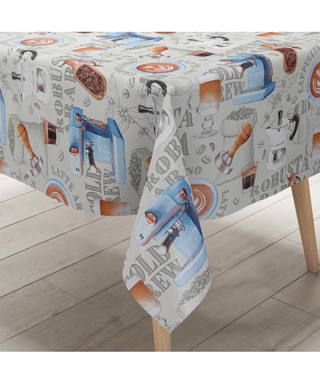 Wachstuch Tischdecke Barista Kaffee