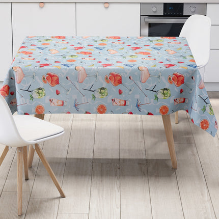 Wachstuch Tischdecke Früchte und Cocktails