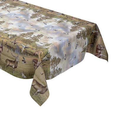 Wachstuch Tischdecke Wild Jagdmotiv