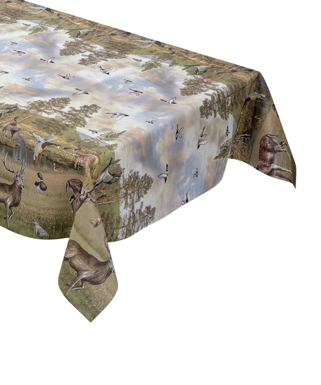 Wachstuch Tischdecke Wild Jagdmotiv