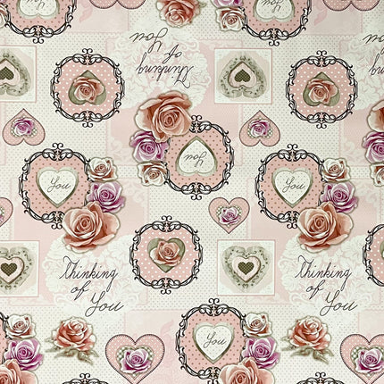 Wachstuchtischdecke Wachstuchtischdecke rosa Rosen Blüten Love