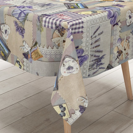 Wachstuch Tischdecke Lavendel lila