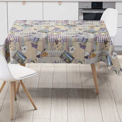 Wachstuch Tischdecke Lavendel lila