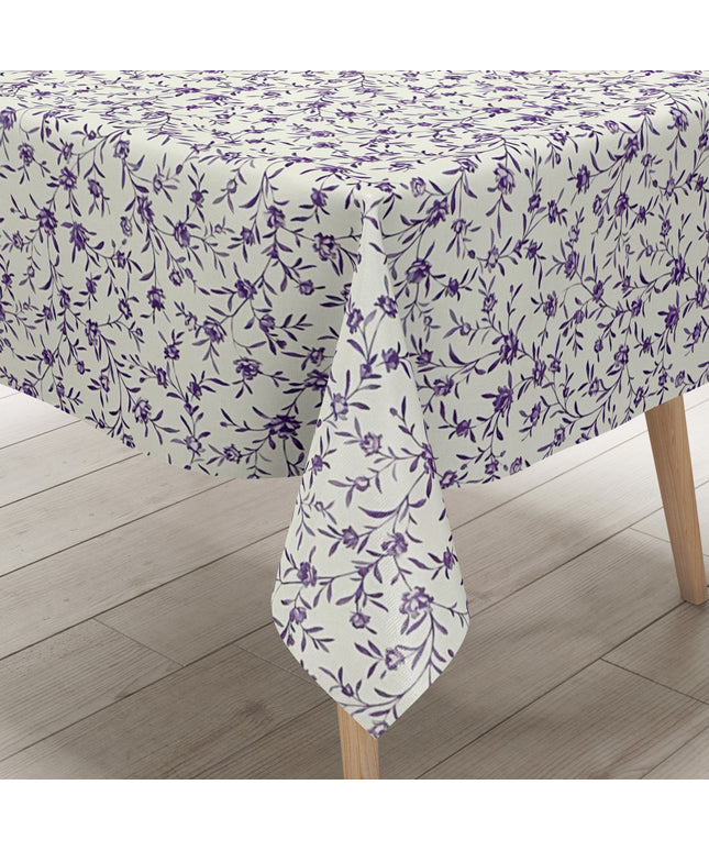 Wachstuch Tischdecke lila Rosen