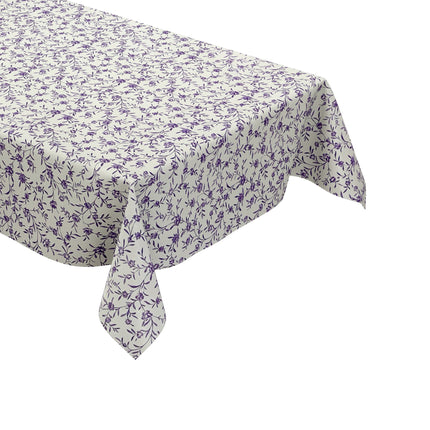 Wachstuch Tischdecke lila Rosen