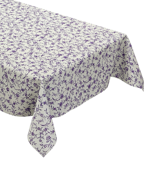 Wachstuch Tischdecke lila Rosen